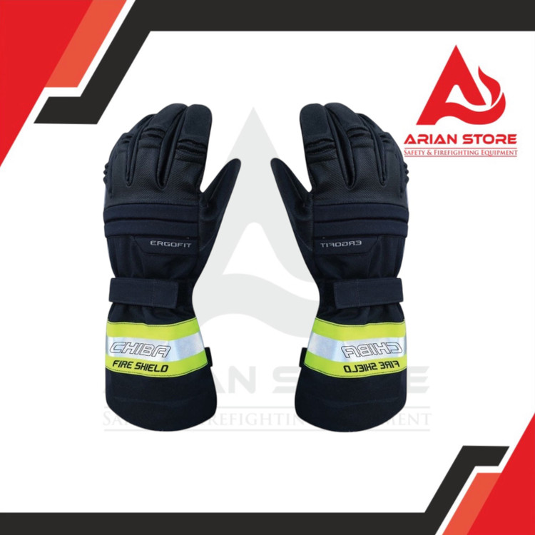 دستکش عملیاتی آتش نشانی برند CHIBA مدل FIRE SHIELD